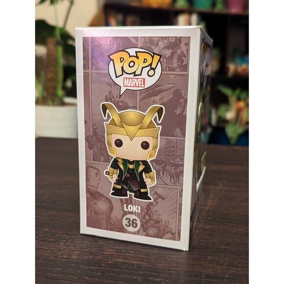 Funko Pop! Marvel Loki Black and White Hot Topic #36 Vaulted w/Protector - Picture 2 of 6